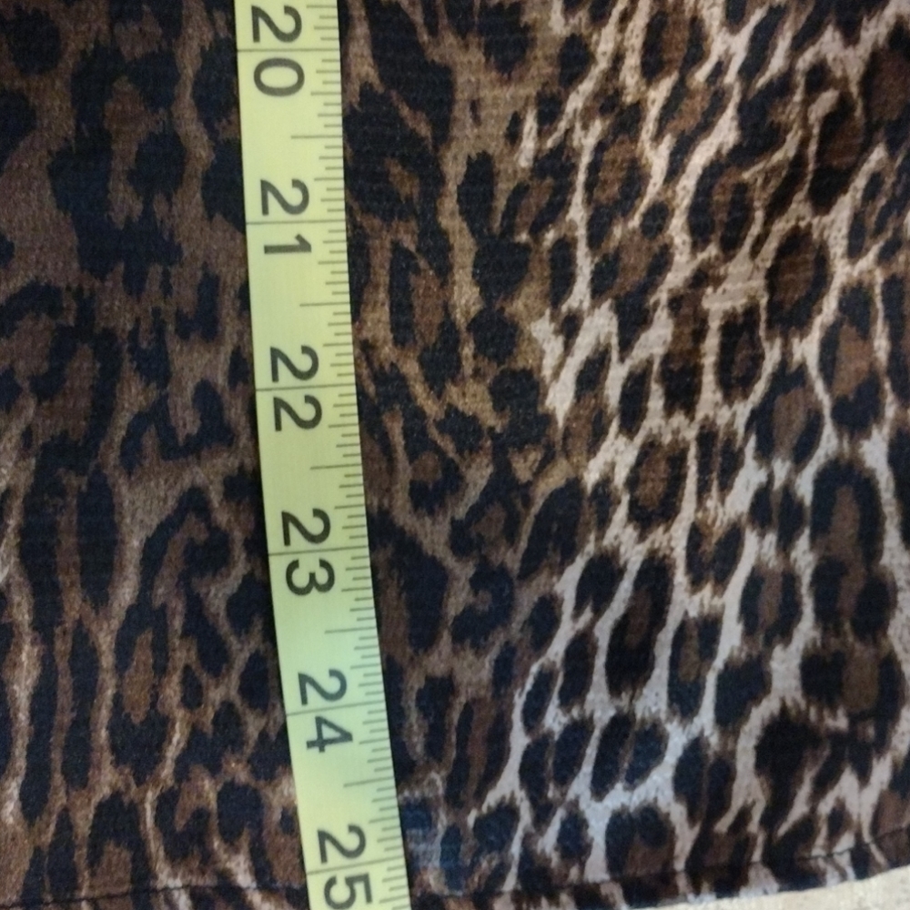Apt. 9 Animal Print Button Front Silky Blouse Xl - image 6